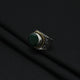 Silver: Dedicate Of Stylish Green Stone Ring