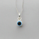 Silver Beautiful Evil Eyes Pendant