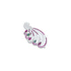 Beautiful silver saree pin with peacock motif and green-pink stones, elevating your saree with a regal touch