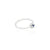 Silver Curly Blue Gemstone Ring
