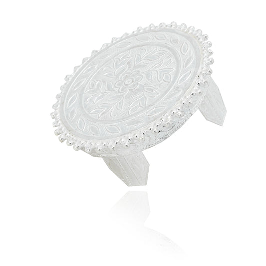 Handcrafted silver piece for holy Pooja ceremonies