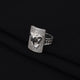 Silver Sterling Elephant Symbol Boys Ring