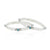 Silver Sharpest Aqua colour design Kada