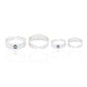 Silver Center's Authentic Colours Toe Rings