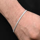 Silver Simple Square Box Design Chain Bracelet for Boys