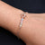 Stylish silver bracelet for boys with vibrant gem stones and a star motif