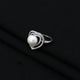 Sterling Silver "Pearl in the Heart" Ring for Women