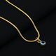 Silver Exclusive Gold-Plated Evil Eye Chain Pendant