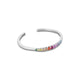 Sterling Silver Rainbow Radiance Kada for Women