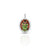 Sterling Silver Green Color Mahakaal ji Pendent