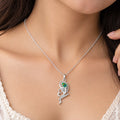 Silver Krishna Morpankh Pendant Special Elegant Necklace