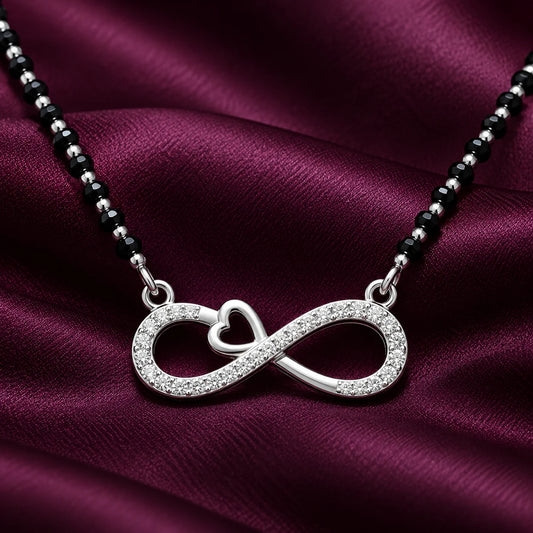 Infinite Heart Silver Mangalsutra