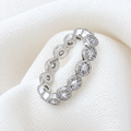 Silver Ring in Link Design