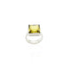 Silver Brighten Yellow Gemstone Ring
