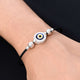 Sterling Silver Evil Eye Bracelet for Boys