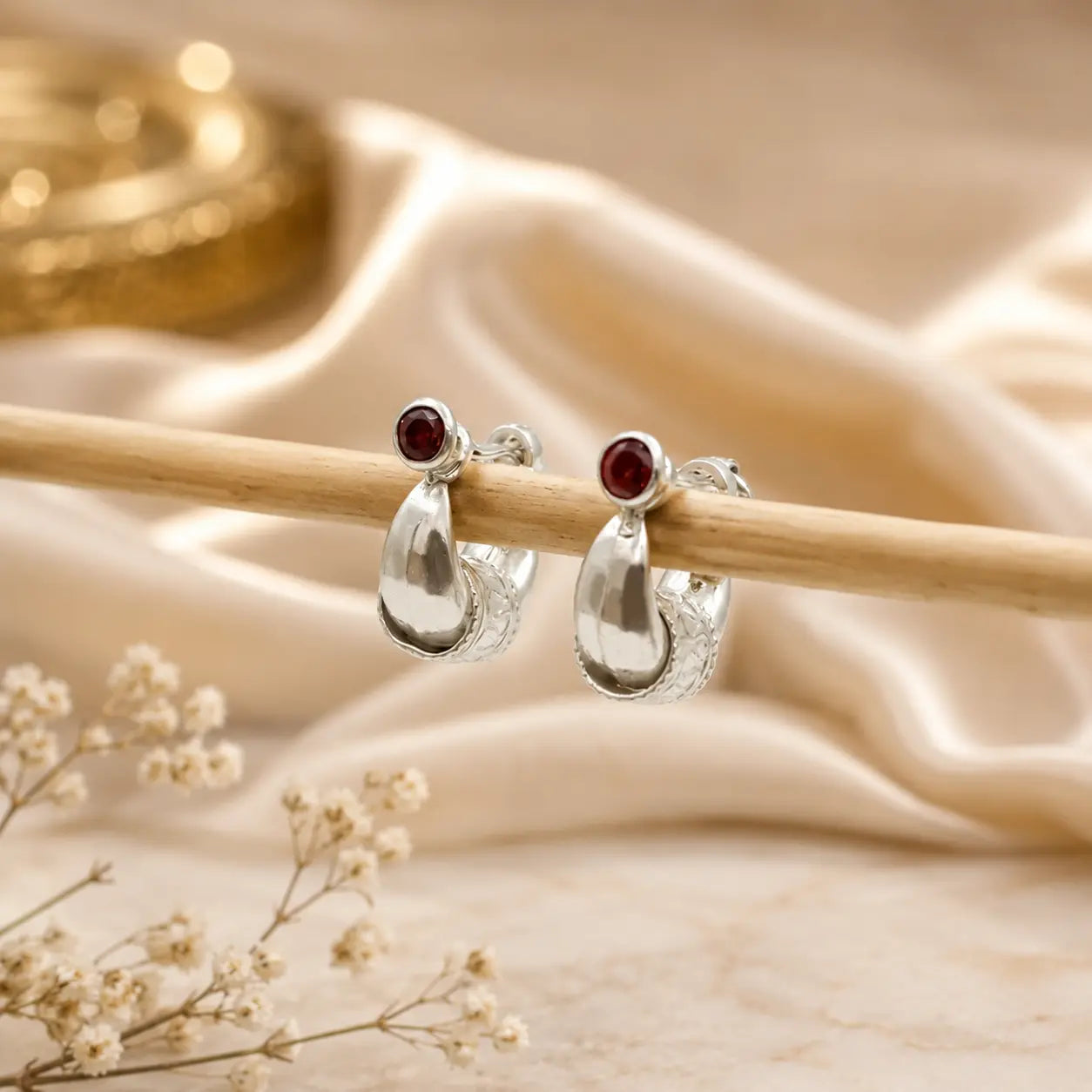 Rajasthani Silver Bali for Men Traditional and Stylish Hoop