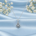 Floral Design Silver Pendant Charm
