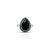 Sterling Silver Royal Dark Green Gem Stone Ring