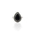 925 Silver Black Drop Ring for Girls