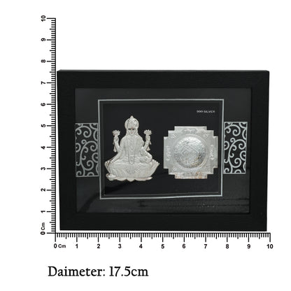 Elegant Silver Frame with Lambodar Ganesha Idol