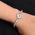 Silver Sterling Evil Eye Girls Bracelet