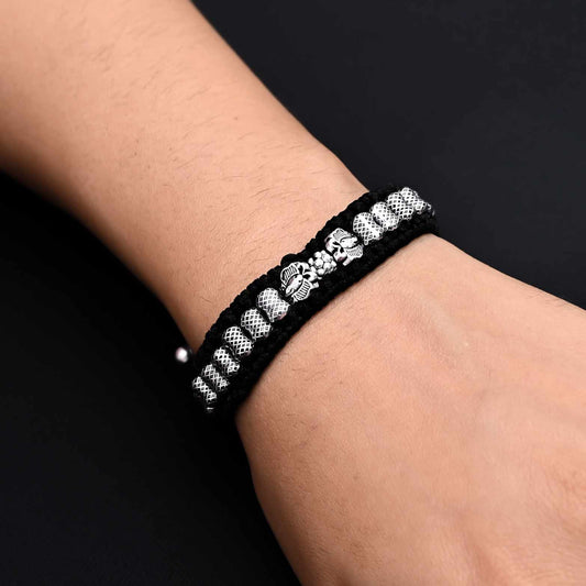 Classic silver bracelet designed for boys with a timeless look