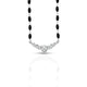 Silver CZ Gem Stone Mangalsutra for Girls