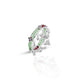 Buy Vibrant Green And Red Beads Silver Leg Kada for Baby Boy & Girl