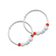 Sterling SIlver Dual Orange &amp; Silver Beads Baby Kada