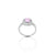 Sterling Silver Solitaire Pink Gemstone Ring for Women