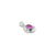 925 Silver Pink Gemstone Spiral Design Pendant