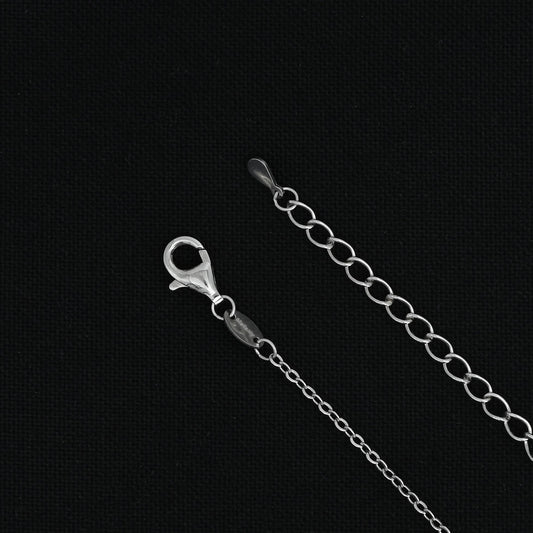 Silver chain with a charming duck-shaped pendant.