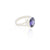 Silver Midnight Blue Gemstone Ring