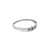 Silver Green Oval Shape Gem Stone Royal Bracelet for Girls