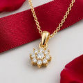 Sun Bloom Gold Pendant Necklace for Women
