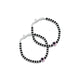 Silver Pink Evil Eye with Black and Silver Beads (Baby) Bracelet