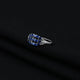 925 Silver "Serenity of Grace" Blue Gems Ring for Her