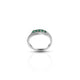 Sterling Silver "Altered Finesse" Green Gems Ring for Girls