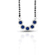 Sterling Silver Blue Stone Mangalsutra for Women