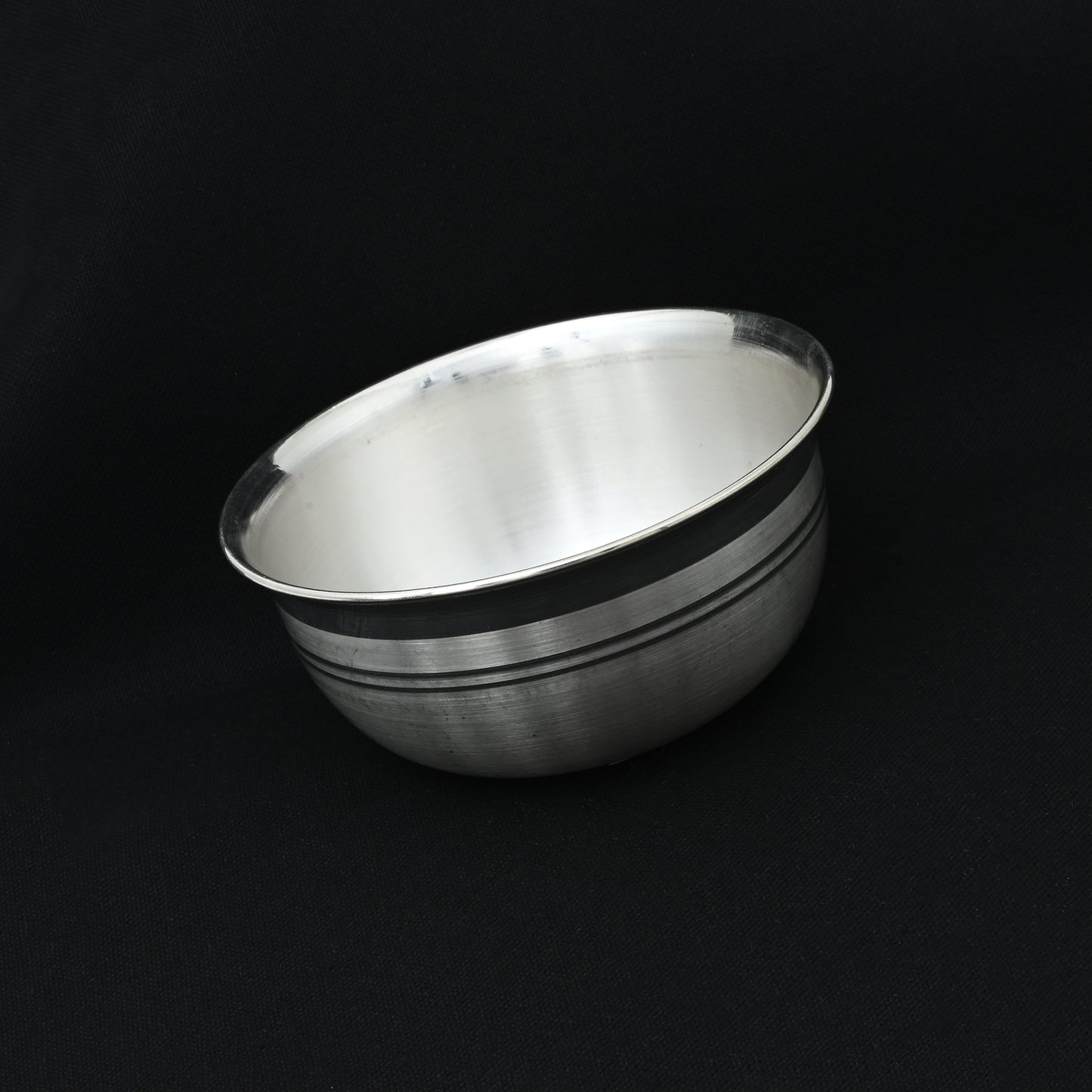 Handcrafted shiny silver bowl designed for upscale dining and gifting