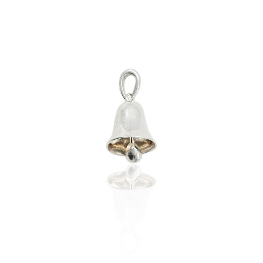 Silver Shiny Bell Pendant - Elegant and Chic Jewelry