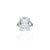 Silver ring featuring a dazzling rectangular diamond for a sophisticated look