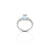 925 Silver Oval Cut Aquamarine Crystal Ring for Girls