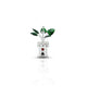 Silver “CZ Color Stone” Tulsi Plant for Worship