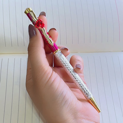 Silver Red Rose Pen (2 pcs Combo)