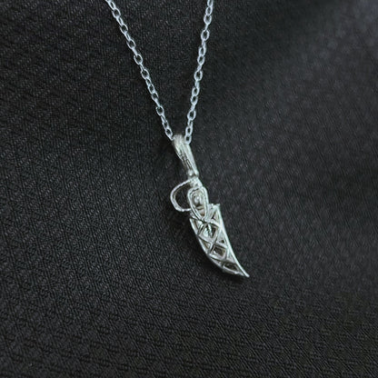 Silver Sword( talwar, chaku ) With Sheath Pendant