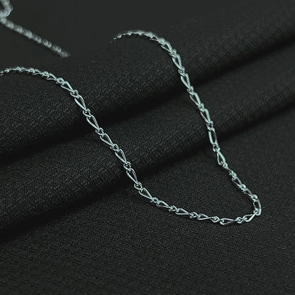 Silver Infinity Twist Chain Elegant Daily Wear