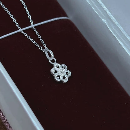 Silver Flower Pendant