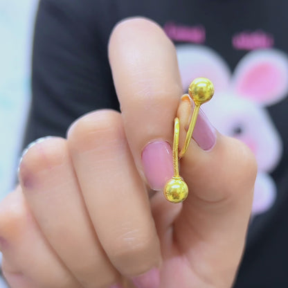 Elegant Minimalist Double Spiral Silver Earrings