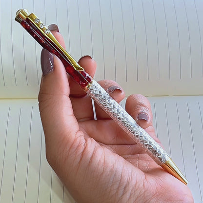 Silver Charm Diamond Pen (2 pcs Combo)